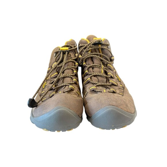 KEEN Men’s Waterproof Brown Ankle Boots Size 5 US / 38 EU Bungee Lace - Picture 2 of 12